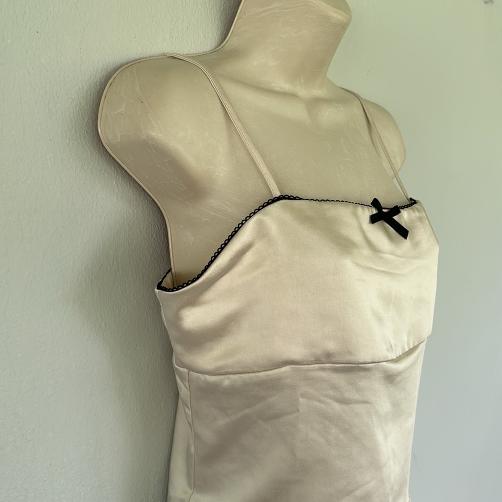 PacSun Beverly and Beck cream nude satin lace trim camisole top size medium - Picture 8 of 13